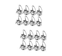 VICASKY 16pcs Guitar Banjo Thumb Pick Stainless Steel Hollowed Adjustable Plectrum for Smooth Playing Experience for Live Performances and Studio Recordings