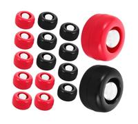 VICASKY 16pcs Mini Shuffleboard Replacement Pucks Set Tabletop Curling Rollers for Family Party Classroom Fun Plastic Metal Game Accessories
