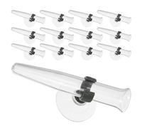 VICASKY 16pcs Plastic Flower Tubes with Suction Cups, Floral Stem Holders | Reusable Water Vials for Cut Greenery and Single Stems, No-leak Transport, Elegant Home or Shop Displays