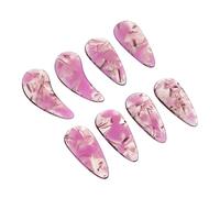 VICASKY 16pcs Protective Guzheng Practice Fake Nails for Beginners Essential Guzheng Practice Tools for Home Studio Use Random Color