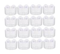 VICASKY 16pcs Transparent Shrimp Feeder Cups Compact Food Holder for Aquariums Durable Feeding Tools for Fish Tanks for Breeding and Food Dispensing