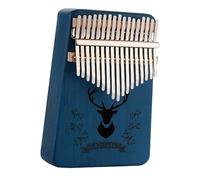 VICASKY 17 Key Kalimba Wooden Thumb Piano, Easy to Learn Finger Piano with 2 Sound Holes, Beginner Folk Instrument for Music Lessons and Home Use