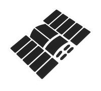 VICASKY 17 Sheets grip tape mouse for wireless mouse, black Polyurethane anti-slip sticker with stability and ultrathin fit, for work and office use