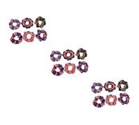 VICASKY 18 Pcs Elastic Decorative Hair Ropes with American Flag Pattern Lightweight and Comfortable Festival Headdress for Women Smooth Texture Non Damaging Hair Bands for Parties and