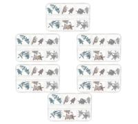 VICASKY 18pcs Christmas Nail Art Charms Resin Xmas Tree Embellishments for Winter Nail Designs Box