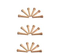 VICASKY 18pcs Maple Acoustic Guitar Bridge Pins Guitar String Ferrules String Pegs for Folk Acoustic Natural Bridge Pins Tuning Peg Knobs