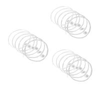 VICASKY 18pcs Silver Plated Copper Replacement Guitar Strings for Acoustic Folk Guitars Standard Tension Enhanced Tone for Fingerpicking Bending