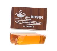 VICASKY 1pack Natural Rosin for Violin and Erhu with Wooden Storage Box Premium Quality Rosin for Bow for Musicians Formula for String Instruments