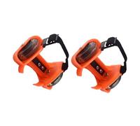 VICASKY 1Pair Adjustable Glowing Roller Skate Shoes with Portable Heel Wheels for Boy Girl Eye-catching LED Accessory for Active