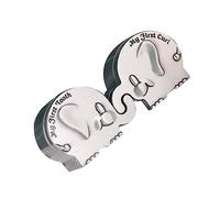 VICASKY 1pair Lovely Elephant Shape First Tooth and Curl Keepsake Box for Newborns Metal Collection Holder for Hair and Teeth Storage Precious Childhood Memory Organizer