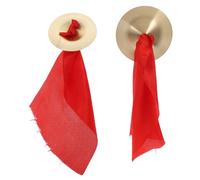VICASKY 1pair Small Finger Cymbals Percussion Instrument for Belly Dancing Lightweight and Portable Dancing Props Attractive Design for Performance and Practice