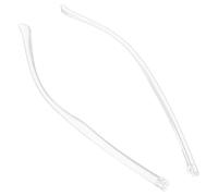 VICASKY 1pair Transparent Eyeglass Arms Replacement with No Screw Design Plastic Temple Legs for Glasses Sunglasses Easy Installation Eyewear Frame Repair Accessory for Secure Fit