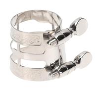 VICASKY 1pc Alto Saxophone Nickel Plated e Flute Clip Embossed Design for Beginners Material Stabilizes Tube for Enhanced Performance