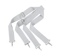 VICASKY 1pc Bass Drum Strap Portable Shoulder Belt for Snare Drums Comfortable Grey Design Metal Hooks Accessory for Percussion Musicians