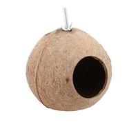 VICASKY 1Pc Coconut Shell Bird Nest Natural Weaving Bird Shelter for Garden Ornament Durable Safe Indoor Outdoor Decoration and Sleep