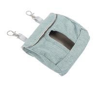 VICASKY 1pc Guinea Pig Feeding Bag Blue Hanging Pouch for Rabbits Animals Bunny Cage Feeding Container Easy to Hang Store for Chinchillas and Hamsters