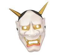 VICASKY 1PC Halloween Cosplay Mask Horrific Prajnaparamita Mask Comfortable Fit for Costume Parties for Masquerade Festivals and Dance Shows White