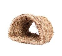 VICASKY 1Pc Hand Woven Rabbit Nest House for Pets Unique Natural Design for Rabbits Hamsters and Gerbils Promotes Exercise and Play