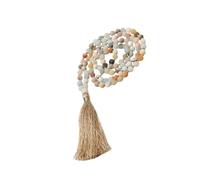 VICASKY 1Pc Handmade Bohemian Style Beaded Necklace Tassel Design for Sweaters and Outfits Unique for Friends Who Jewelry