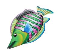 VICASKY 1Pc Iron Fish Hanging Ornament Realistic Garden Decor for Outdoor Use Vivid Wall Adornment for Home and Lightweight and Easy to Suspend Wall Art