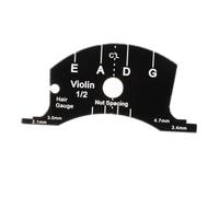 VICASKY 1pc Multifunctional Violin Bridge Template Black Acrylic Tool for Accurate Chord and Distance Measurement for Luthiers and Violin Repairs