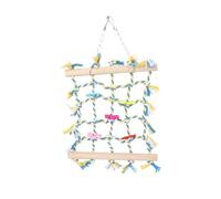VICASKY 1Pc Parrot Climbing Net Durable Natural for Grinding and Standing for Pet Birds Simple Structure Comfortable Private Play Area