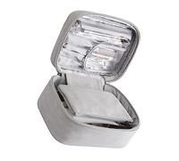 VICASKY 1pc Portable Travel Cosmetic Bag Simple Makeup Pouch Organizer for Storage Durable Practical Case with Large Capacity for Business Trips Hotels Gray