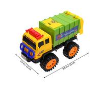 VICASKY 1pc Sanitation Car Garbage Truck Trucks for Boys Sanitation Car Pull Back Cars Green Random Color