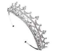 VICASKY 1Pc Shiny Crystal Bride Crown Headdress Elegant Retro Wedding Tiara for Parties Anniversaries and Special Occasions Chic Accessory for Brides and Bridesmaids