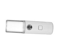 VICASKY 1Pc USB Rechargeable Portable Nano Spray Humidifier for Face Ultrafine Atomized for Skin Types Transparent White Handheld Facial Spa Device
