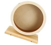 VICASKY 1PC Wooden Hamster Exercise Wheel Silent Sports Wheel for Chinchilla Guinea Pig Small Pets for Fun Exercise Decompression Activities
