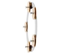VICASKY 1pcs Hi-hat Bell Cymbal Stand Drum Mountable Symbal Tambourine for Cajon Boys and Girls Rhythm Mastering Musical Instrument
