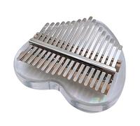 VICASKY 1set Acrylic Kalimba Piano Keys Thumb Piano for Beginners Portable Transparent Musical Instrument Tuning Hammer Cleaning Cloth and Self-learning Guide Birthdays Christmas and