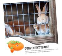 VICASKY 1Set Carrot Shaped Rabbit Foraging Interactive Snuffle Mat for Bunny Guinea Pig Promotes Physical Exercise Safe Durable Foraging for Animals