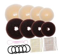 VICASKY 1Set Compact Hair Bun Maker Donut Buns Shaped Hair Pins Hair Ties Hair Pulling Needle Durable Easy to Use Hair Styling Tools for Women