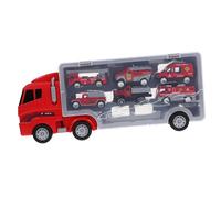 VICASKY 1Set Fire Truck Educational Car with Design Safe for Ages Simulated Fire Fighting Truck Model Carrier for Engaging Role Play and Learning Fun