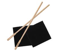 VICASKY 1set Flute Cleaning Kit Wipe Cloth and Cleaning Rod Essential Supplies for Flute and Clarinet Maintenance Includes Maple and Reusable Cloths