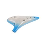 VICASKY 1set Gradual Ocarina Alto c Key Traditional Instrument for Beginners Easy to Play Decorative Music Gradient Blue