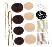 VICASKY 1Set Hair Bun Maker Donut Bun Accessories with Shaped Pins Hair Ties for Women Easy to Use Versatile Hairstyle Tools for Elegant Buns Chignons