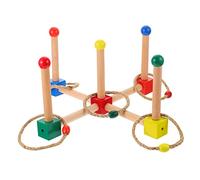 VICASKY 1Set Interactive Ring Toss Quoits for Engaging Parent Outdoor Activity Fun Toss Game for Boys and Sturdy and Safe Design
