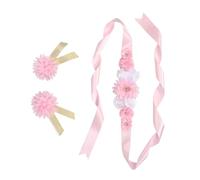 VICASKY 1set Maternity Flower Sash Belt for Shower Elegant Floral Waist Belt for Expecting Moms for Gender Reveal and Special Events Design