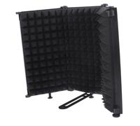 VICASKY 1set Noise Reduction Microphone Cover Foldable Shaped Mic Isolation Shield Panel Design for Enhanced Sound Absorption Portable Windscreen for Studio Recording