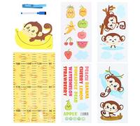 VICASKY 1set Removable Boys and Girls Height Measurement Sticker Cartoon Growth Chart for Boy Girl Wall Decor for Bedroom Record Height Easily Lightweight and Portable