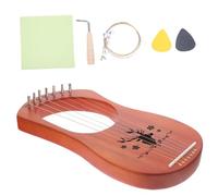 VICASKY 1set String Lyre Harp Portable Wooden Musical Instrument Strings for Beginners and Music Includes Tuning Wrench and Carry Bag