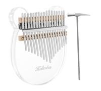 VICASKY 1set Transparent Painted Keys Kalimba Thumb Piano Musical Instrument for Music Beginners and Resonance and