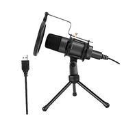 VICASKY 1set Usb Condenser Microphone Gaming and Streaming Noise Reduction Mic Stand and Data Cable for Recording Studios and Stage