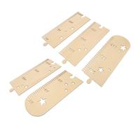 VICASKY 1set Wooden Height Growth Ruler Star Shape Splicing Measurement Chart Height Measure for Boys and Girls Room Decor Growth Tracker