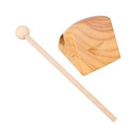 VICASKY 1set Wooden Musical Instrument Toy Traditional Hand-held Fish Temple Block for Boys and Girls Educational Percussion Plaything for Music Enlightenment and Safe for Toddlers