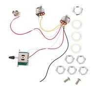 VICASKY 1t1v 500k Electric Guitar Circuit Assembly 5-way Switch Black Cap Low Noise Potentiometer Control Guitar Pickup Accessory