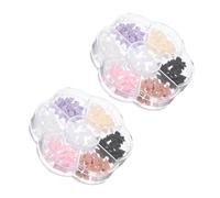 VICASKY 2 Boxes Cute Bow Nail Charms Decorative Nail Art Accessories DIY Manicure Glamorous and Playful